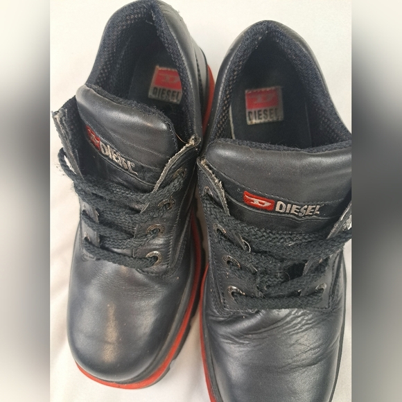 Diesel Steel Cap Mens Leather Boots Size 9 - Picture 9 of 13